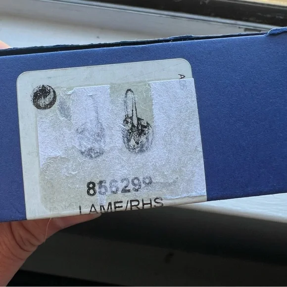 SWAROVSKI 856298 Drop Crystal Earrings - Light Blue - 3cm - EUC - Picture 4 of 4